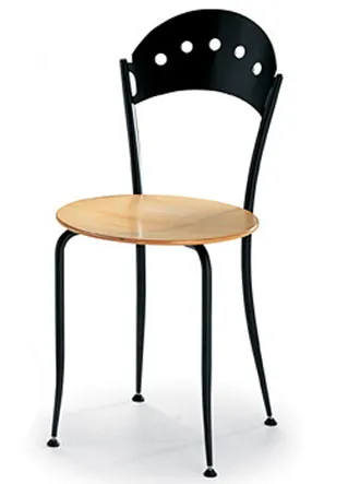 Metalen houten stoelen
