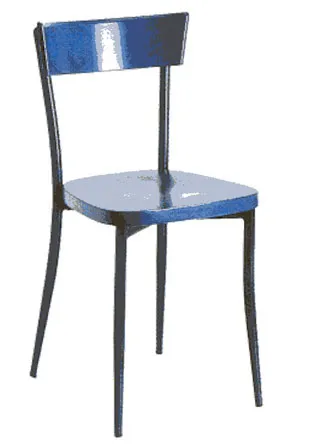 Metalen houten stoelen
