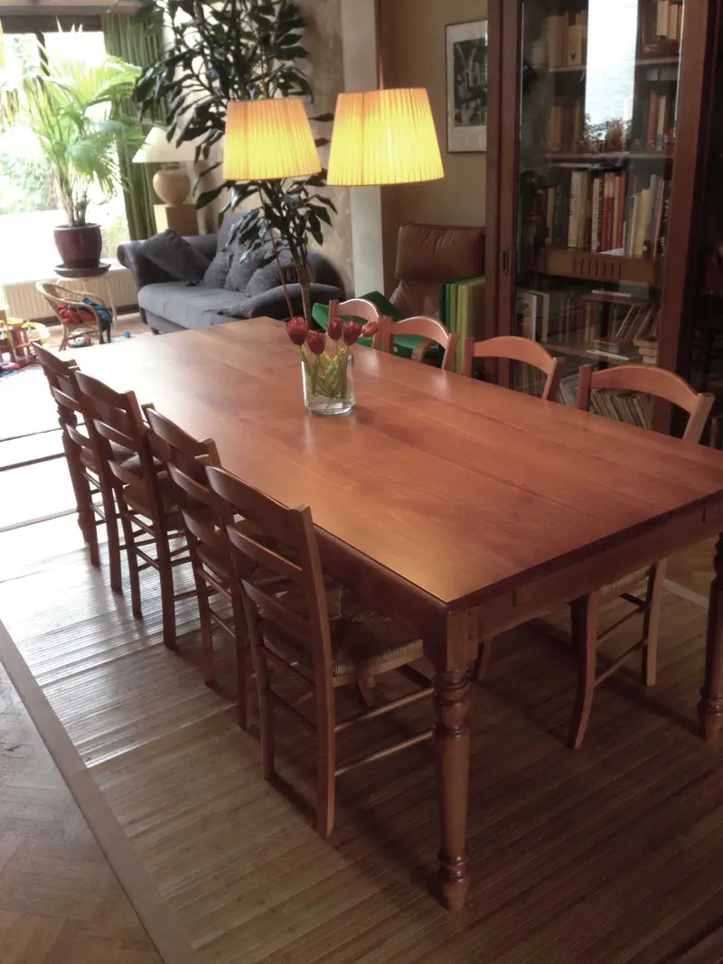 Eettafel in eik