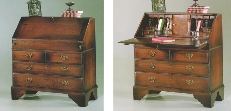 Secretaire-kast met boek