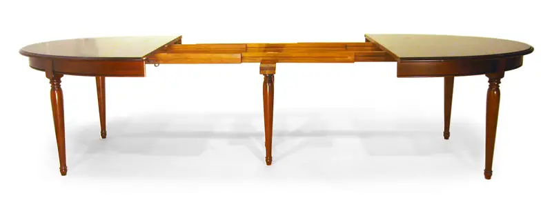 Verlengbare tafel met coulissensysteem